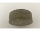 Small round cardboard flower box under glass, romantic 19th century