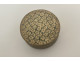 Small round cardboard flower box under glass, romantic 19th century