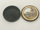 Round box with miniature tortoiseshell landscape depicting shepherdesses and a romantic waterfall, 19th century 