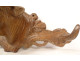 Hat rack/coat rack, wood carving, Black Forest ox head, 19th century