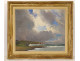 HST marine painting PM Colat landscape seaside Brittany cliffs lighthouse 20th century