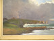 HST marine painting PM Colat landscape seaside Brittany cliffs lighthouse 20th century