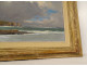 HST marine painting PM Colat landscape seaside Brittany cliffs lighthouse 20th century