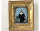 Oval enamel plaque by Jacques Laudin, Limoges, portrait of Saint Scholastica, 17th century