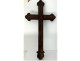 Cross, crucifix, wood, mother-of-pearl, marquetry, flowers, Vietnam, Indochina, 19th century