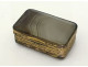 Small agate pillbox with gilt metal tassel, 19th century