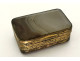 Small agate pillbox with gilt metal tassel, 19th century