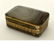 Small agate pillbox with gilt metal tassel, 19th century