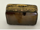 Small agate pillbox with gilt metal tassel, 19th century
