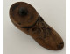 Snuffbox, carved wooden box, shoe, shoe knot, Folk Art, 19th century