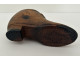 Snuffbox, carved wooden box, shoe, shoe knot, Folk Art, 19th century