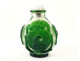 Chinese snuffbox, green glass bottle, bat, horse, Qing dynasty, 19th century