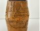 Small wooden snuffbox, carved with a deer, dog, and rabbit design, from the Aisne region, 20th century.