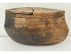 Snuffbox, carved wooden box, ship/boat, Folk Art, 19th century