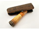 Genuine amber meerschaum cigarette holder, metal case, 19th century
