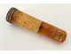 Genuine amber meerschaum cigarette holder, metal case, 19th century