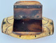 Snuffbox, carved horn box, sailor's work, convict, Folk Art, 19th century