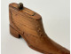 Snuffbox, carved wooden box, shoe, boot, Folk Art, 19th century