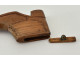 Snuffbox, carved wooden box, shoe, boot, Folk Art, 19th century