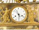 Empire gilt bronze clock depicting blind Venus and Cupid, Antéros Renaux, Paris, 19th century