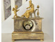 Empire gilt bronze clock depicting blind Venus and Cupid, Antéros Renaux, Paris, 19th century