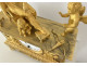 Empire gilt bronze clock depicting blind Venus and Cupid, Antéros Renaux, Paris, 19th century