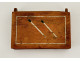 Pyrogen matchbox, carved wood, bouquet of flowers, late 19th/early 20th century