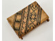 Pyrogen matchbox, carved wood, bouquet of flowers, late 19th/early 20th century