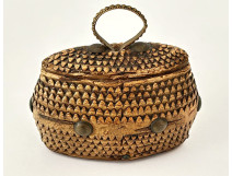 Snuffbox, carved wooden box, shoe, boot, Folk Art, 19th century