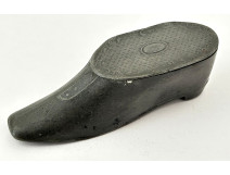 Snuffbox, carved wooden box, shoe, boot, Folk Art, 19th century