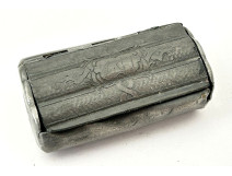 Snuffbox, carved wooden box, shoe, boot, Folk Art, 19th century