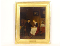 HSP Emil Gottlieb Schuback scene council priest woman Germany interior 19th