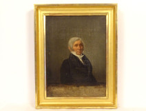 HST painting portrait of a notable man in a frock coat, Charlemagne, Oscar Gu&euml;t, 1825