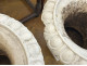 Pair of Medici vases, painted cast iron, garden basins, 19th century