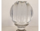Baccarat cut crystal stair ball with gilt brass decoration, 19th century