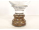Baccarat cut crystal stair ball with gilt brass decoration, 19th century