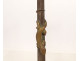 Pair of gilt bronze candlesticks with salamander lizards, Barbedienne style, Napoleon III period, 19th century