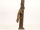 Pair of gilt bronze candlesticks with salamander lizards, Barbedienne style, Napoleon III period, 19th century