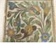 Decorative ceramic tile from Iznik, Qajar, Kadjar, Persia, Ottoman, floral design, 19th century
