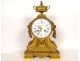 Louis XVI gilt bronze clock with lion's head cup, Gorini Napoleon III, 19th century