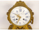 Louis XVI gilt bronze clock with lion's head cup, Gorini Napoleon III, 19th century