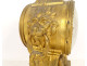 Louis XVI gilt bronze clock with lion's head cup, Gorini Napoleon III, 19th century