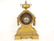 Louis XVI gilt bronze clock with lion's head cup, Gorini Napoleon III, 19th century