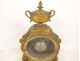 Louis XVI gilt bronze clock with lion's head cup, Gorini Napoleon III, 19th century