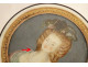 Round ivory box with painted tortoiseshell miniature of Marie Antoinette, 18th century