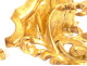 Pair of gilded carved wood wall sconces, Italy, 20th century
