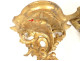Pair of gilded carved wood wall sconces, Italy, 20th century