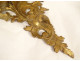 Pair of gilded carved wood wall sconces, Italy, 20th century