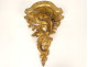 Pair of gilded carved wood wall sconces, Italy, 20th century