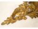 Pair of gilded carved wood wall sconces, Italy, 20th century